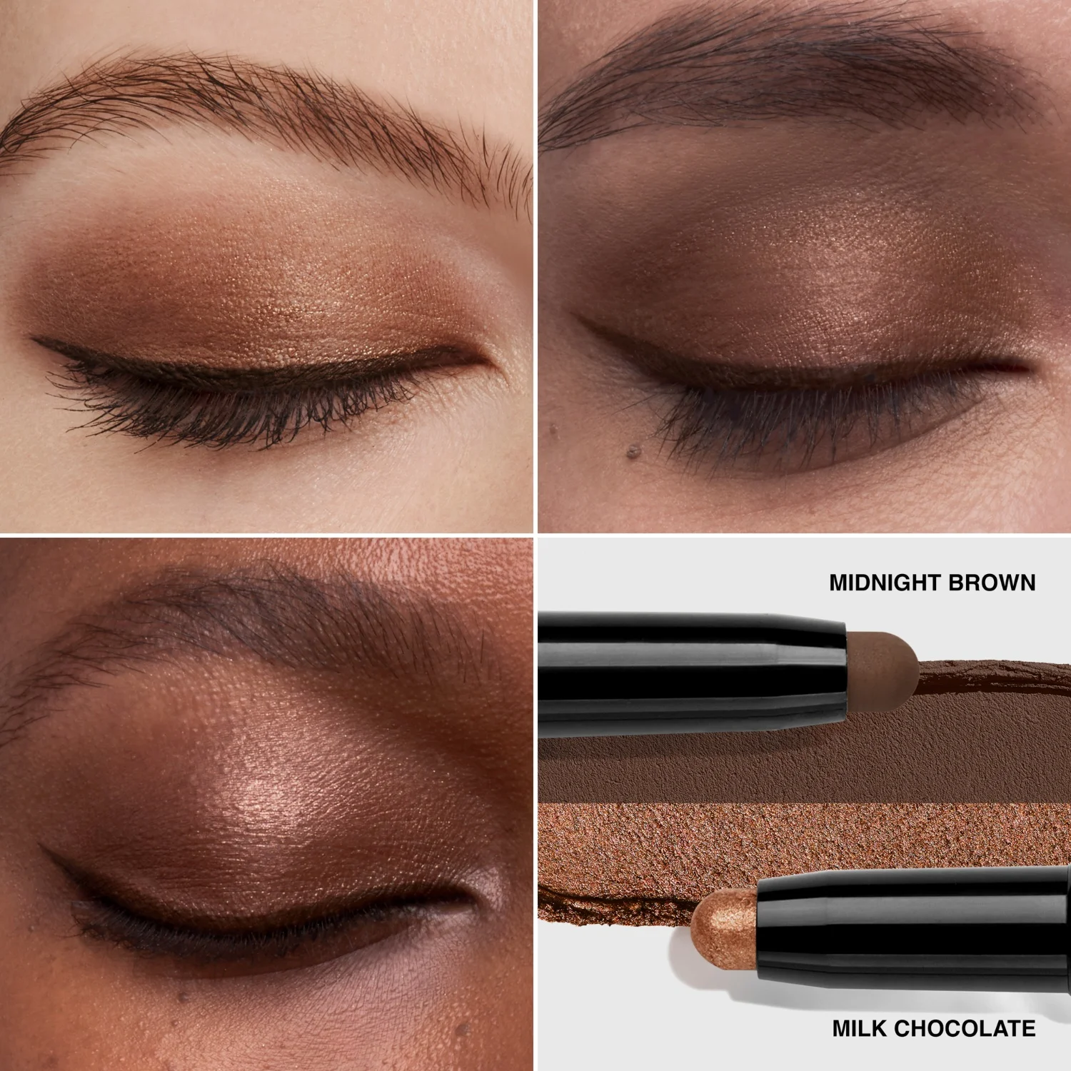 Bobbi Brown Dual-Ended Long-Wear Cream Shadow Stick Milk Chocolate/Midnight Brown, bild 2