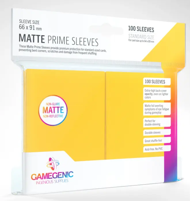 Matte Prime Sleeves Yellow