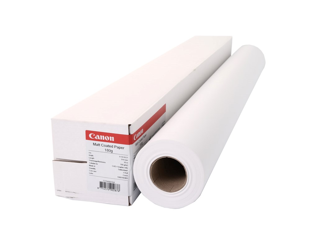 Canon Matte Coated Paper, 42"/1067mm, 180g/m2, rulle 30 meter, bild 3