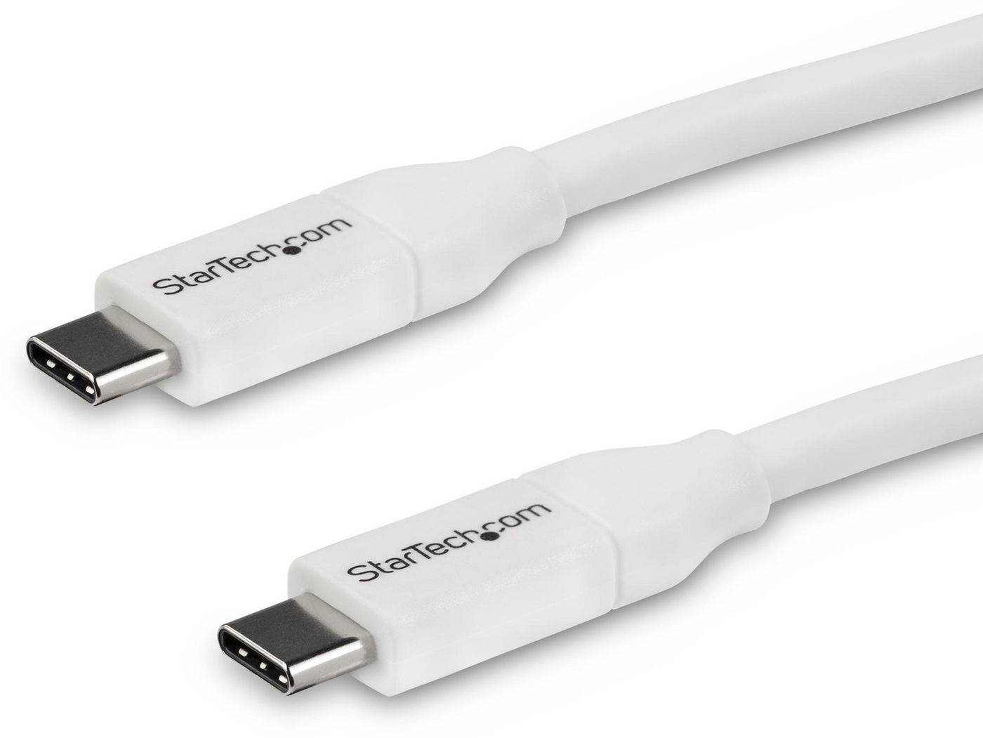 USB-C laddningskabel StarTech, USB 2.0, 100W, 4 meter - Vit, bild 3