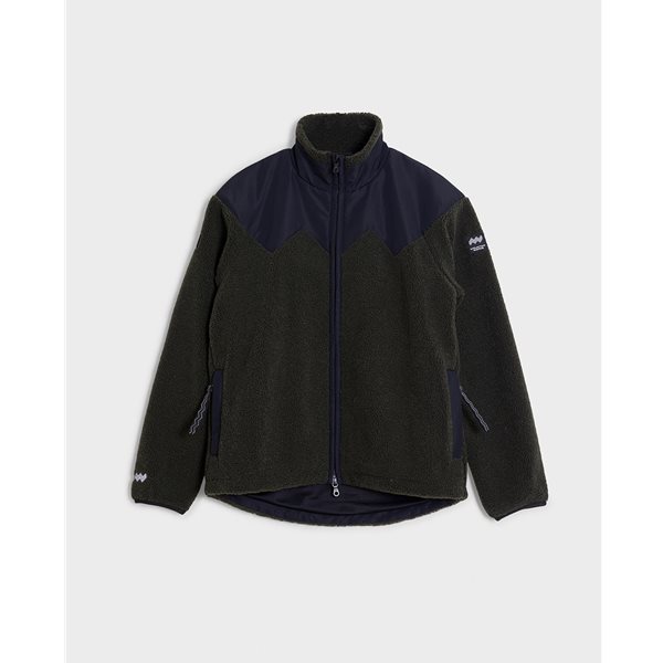 Mountain Works Hybrid Pile Fleece Top Military - XS