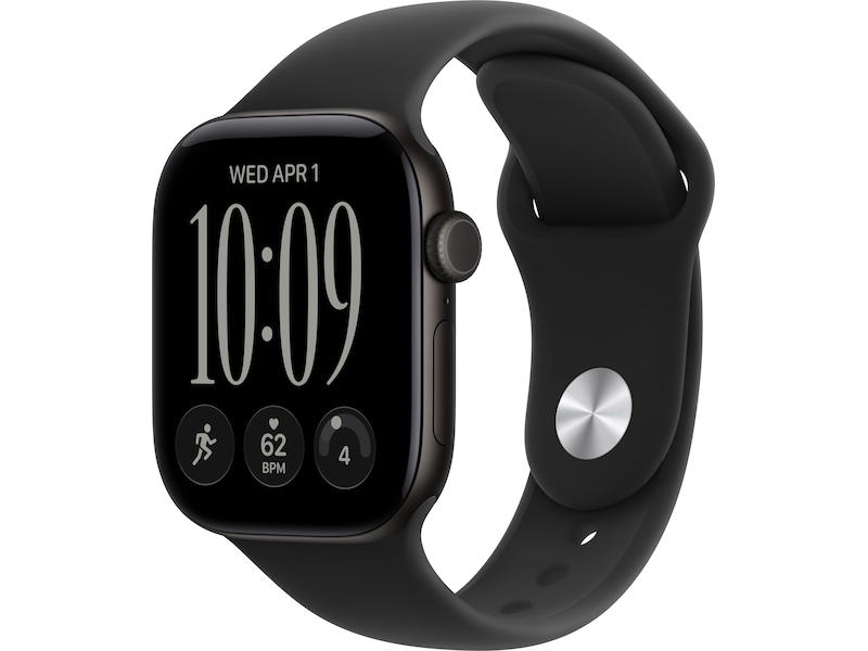 Apple Watch Series 12 GPS + Cellular 42 mm svart aluminium, svart Sportband - S/M, bild 4