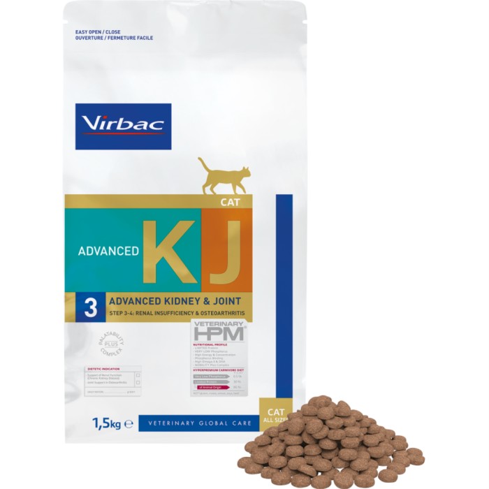 Virbac Cat KJ3 Advanced Kidney & Joint 1,5 kg