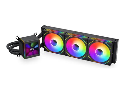 Lian Li Galahad II LCD SL-INF - Kylsystem med vätska till processorn - toppmonterbar, kan monteras fram, kan monteras på sidan - Elementstorlek: 360 mm - (för: AM4, LGA1200, LGA1700, AM5, LGA115x Socket) - 120 mm - svart