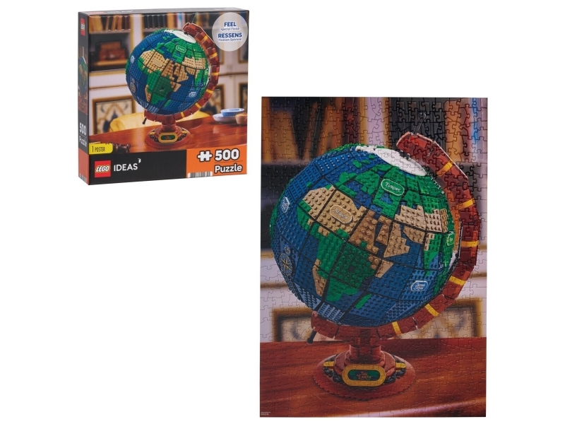 Lego Ideas Globe Puzzle (500 bitar)