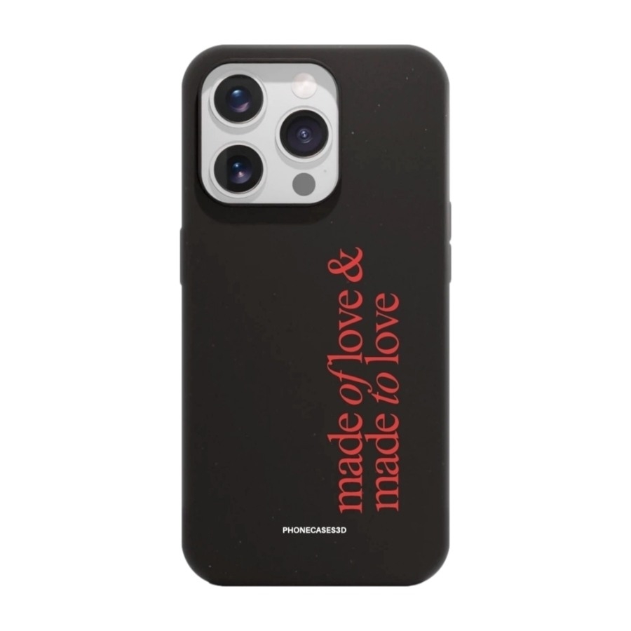 Phonecases3D iPhone 15 Pro Martine Halvorsen skal tillverkat med Fibriva™, svart