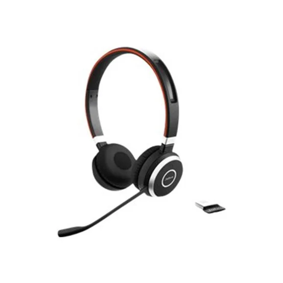 Jabra Evolve 65 UC stereo - Headset - på øret - Bluetooth - trådløs - med Jabra LINK 360 Adapter (Uden base)