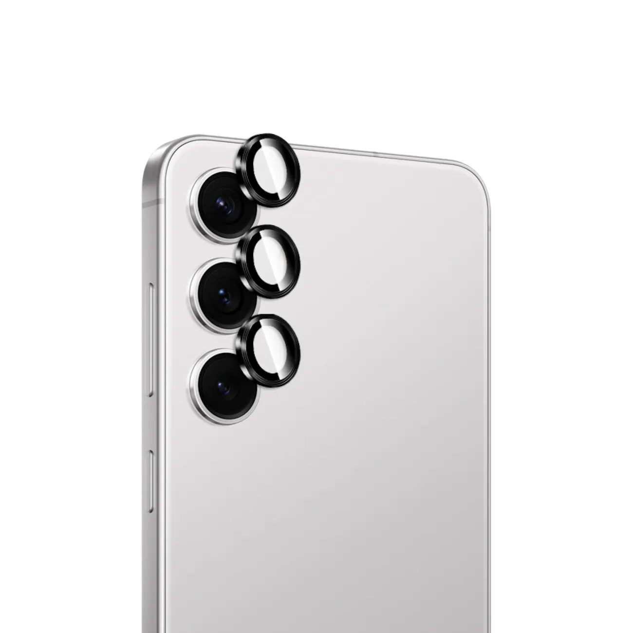 Puro härdat glas för den bakre kameran för Samsung Galaxy S26/S26 Plus - med en svart ram