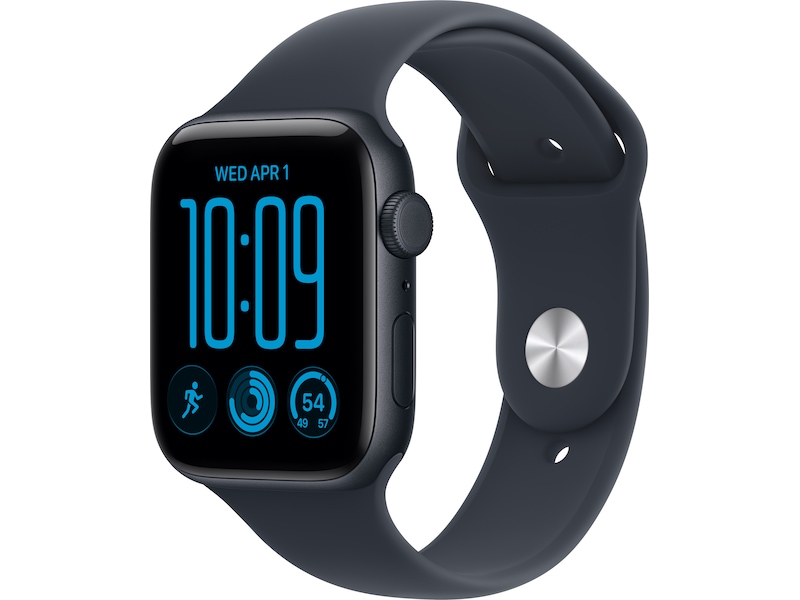Apple Watch SE 3 GPS + Cellular 44 mm midnatt aluminium, marinblå Sportband - S/M, bild 4