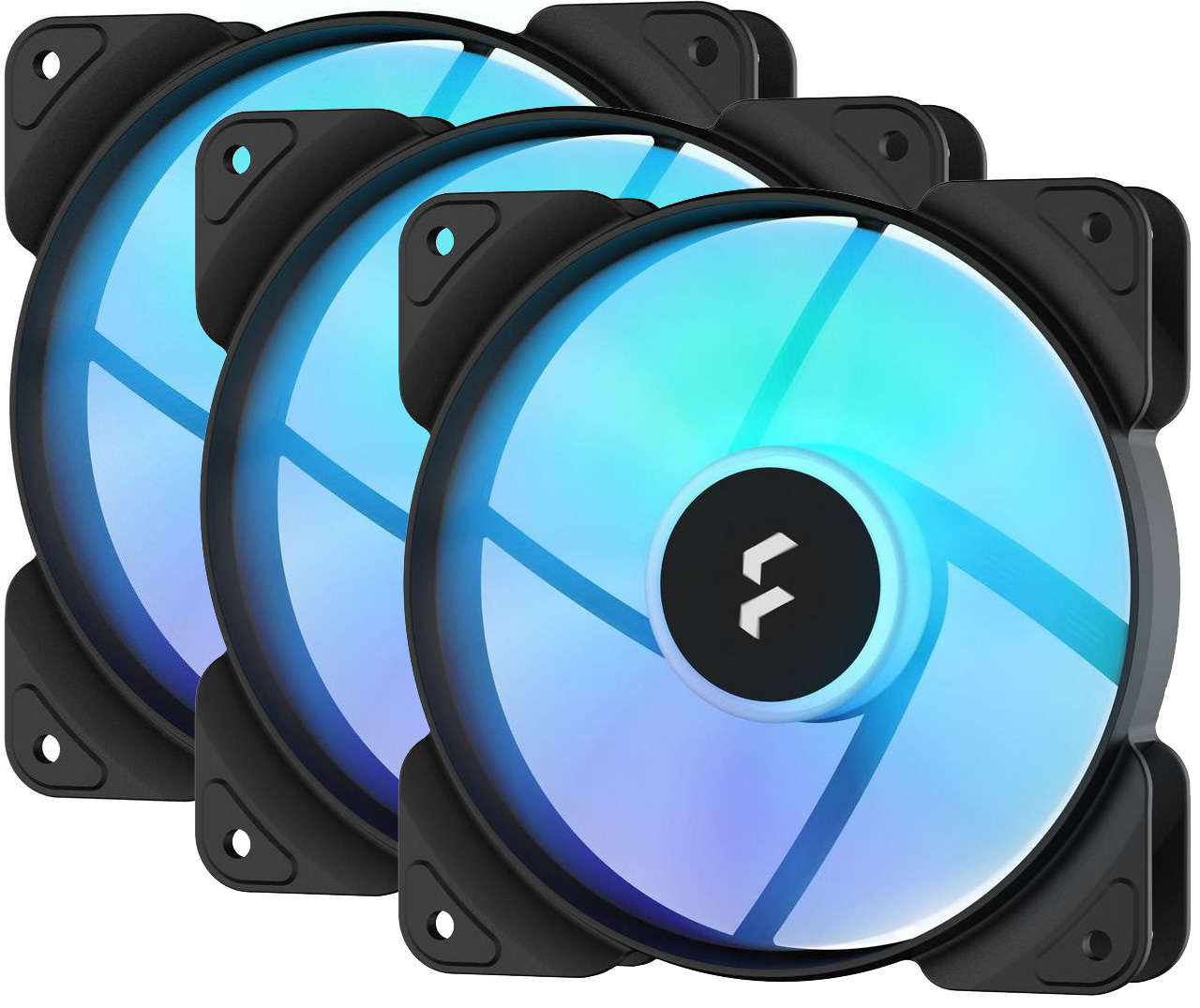 Fläkt 120 mm Fractal Design Aspect 12 RGB PWM, 20,5 dB, 500-2000 rpm, 13-56 cfm, 3-pack, bild 2