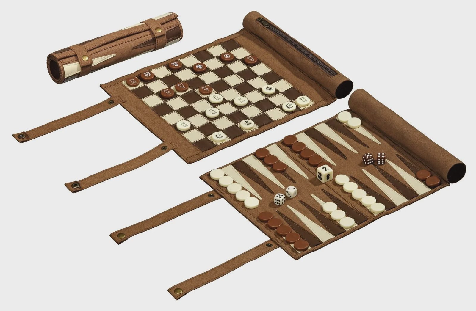Chess Checkers Backgammon Travel Set