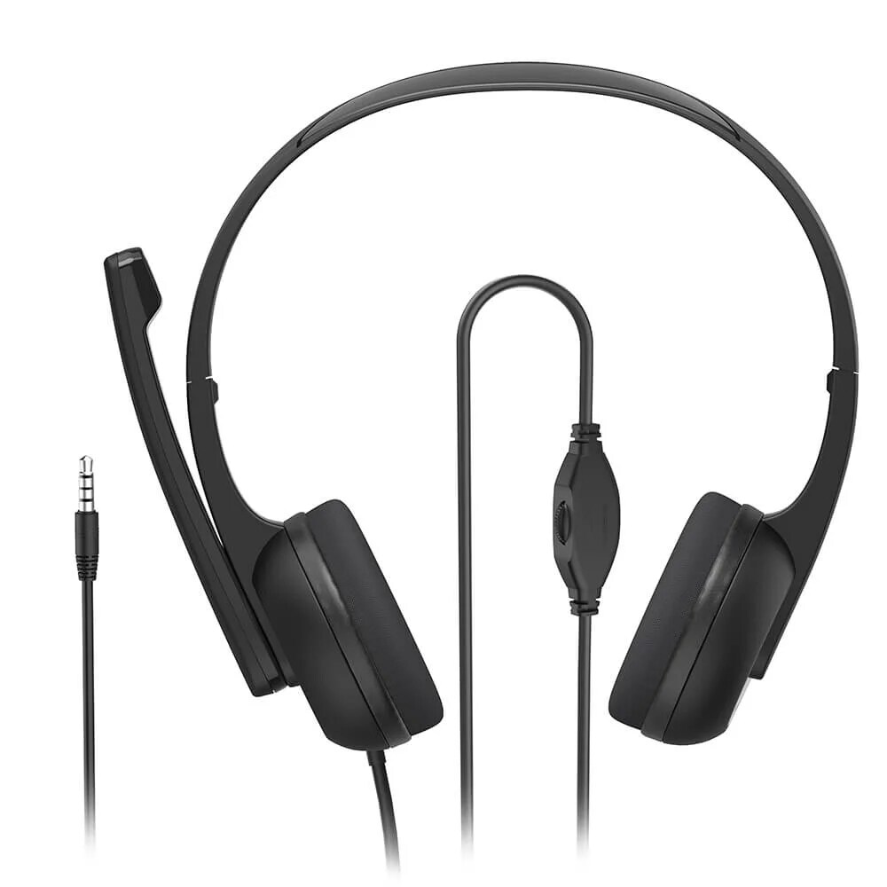 Hama HS-P150 V2 On-Ear Kontorsheadset med 3,5mm-kontakt - Svart, bild 2