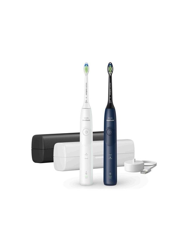 Philips eltandborste Sonicare 5500 series HX7119 - tooth brush - white/navy blue