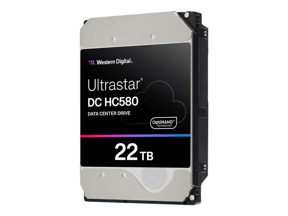 WD Ultrastar DC HC580 WUH722422AL5204 - Hårddisk - datacenter - 22 TB - inbyggd - 3.5 - SAS 12Gb/s - 7200 rpm - buffert: 512 MB