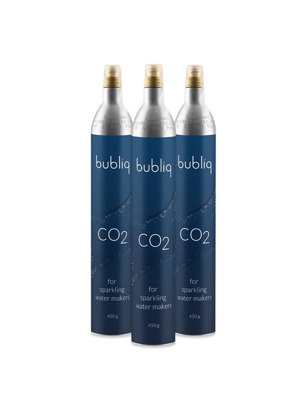 Bubliq 3 × CO₂ cylinder 450 g