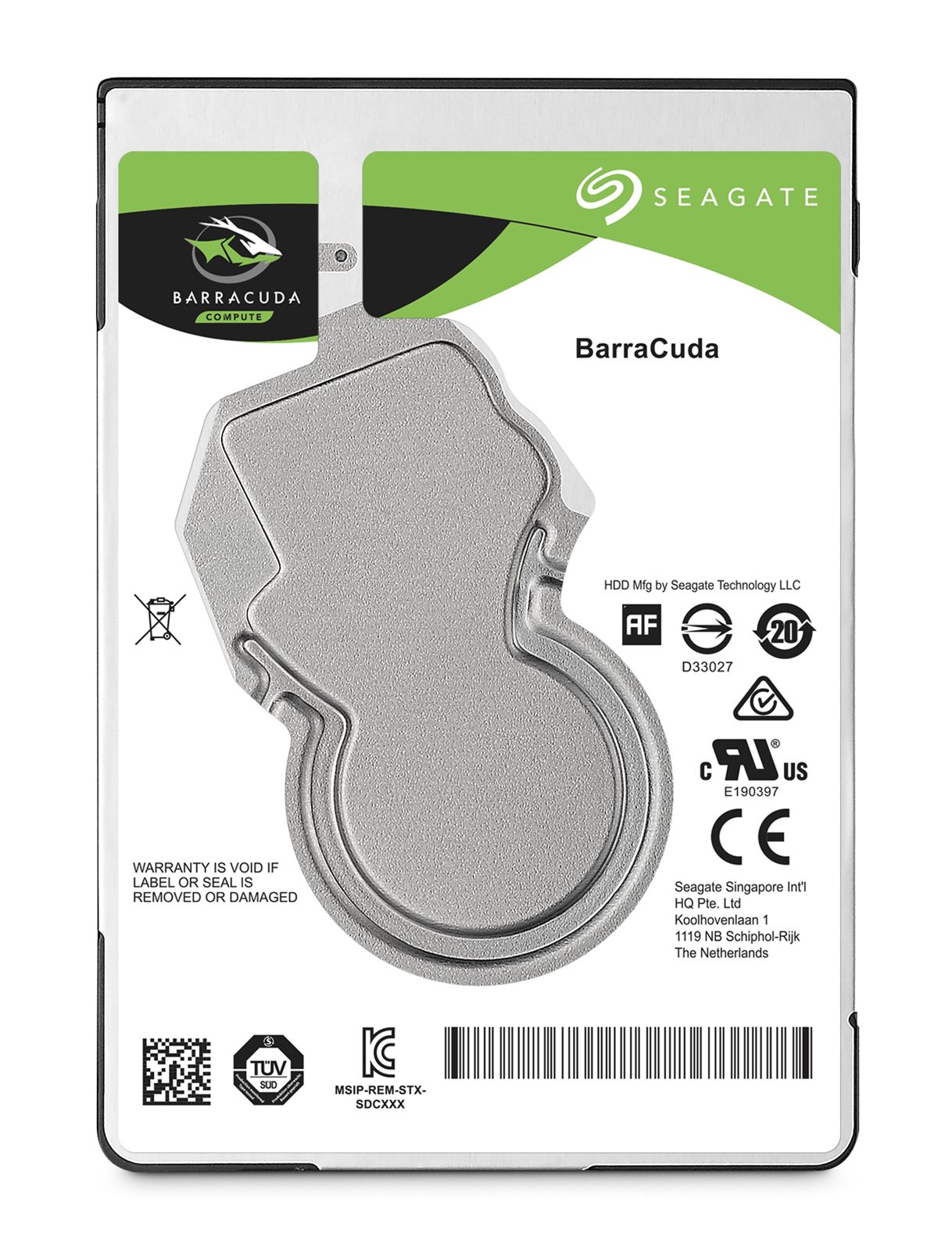 500 GB Seagate Barracuda, 5400 rpm, SATA3, 128 MB cache, 7mm, bild 3