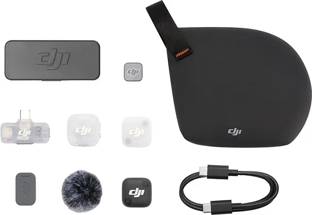 DJI Mic Mini 2 trådlöst mikrofonsystem (1 TX + 1 Mobile RX + laddningsfodral)