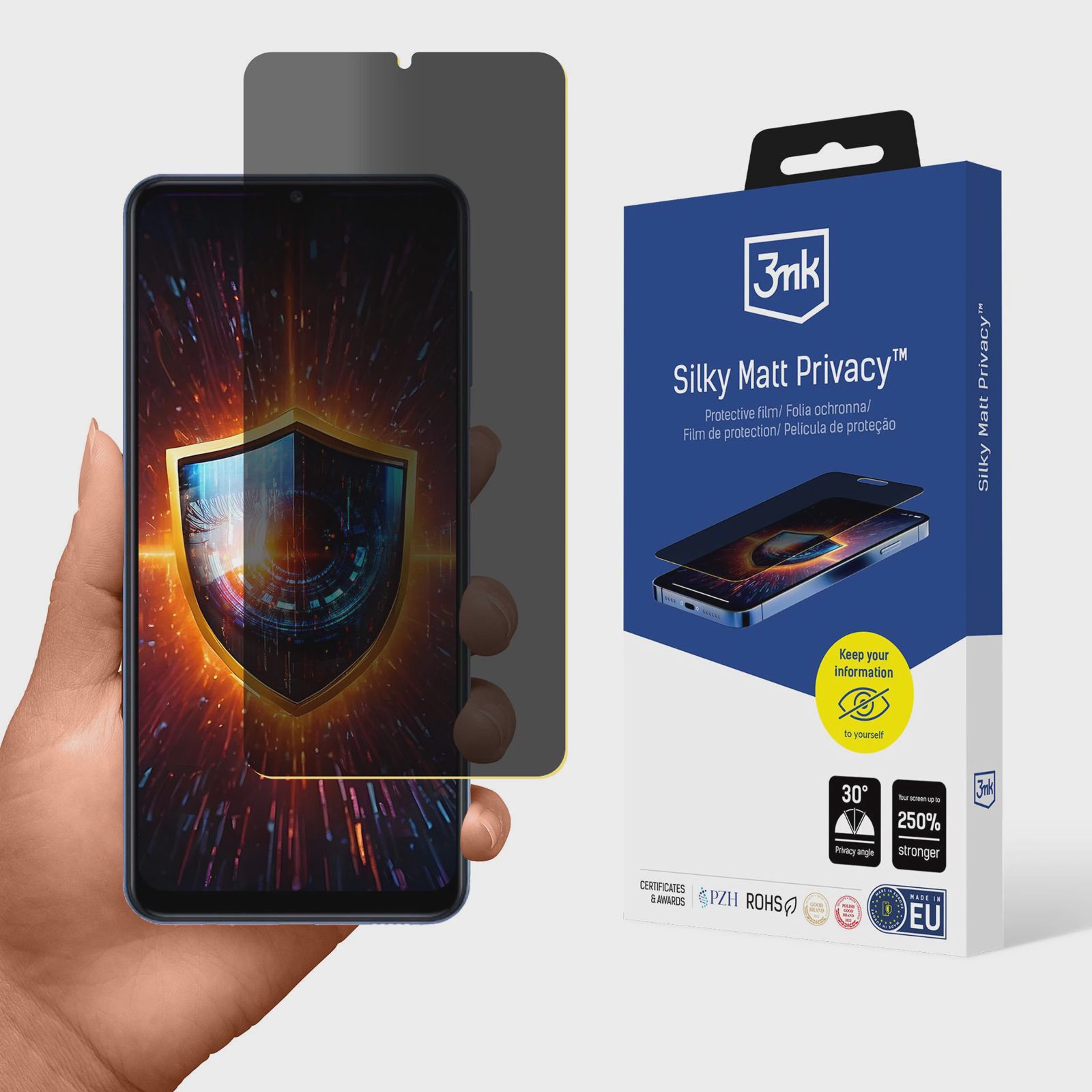 3mk Silky Matt Privacy – skärmskydd för Samsung Galaxy M12